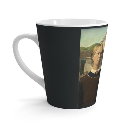 American Gothic by Grant Wood Latte Mug