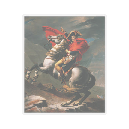 Napoleon Crossing the Alps by Jacques-Louis David Kiss-Cut Stickers (4 Sizes)
