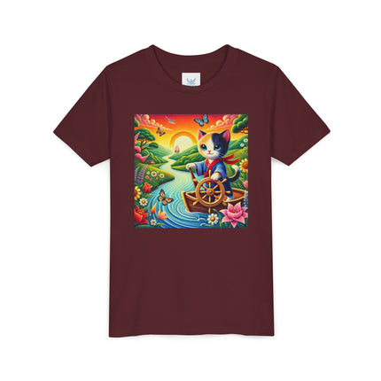 Sailor Kitten’s River Adventure Youth Short Sleeve Tee