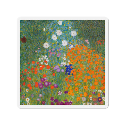 Cottage Garden by Gustav Klimt Die-Cut Magnets (5 Sizes)