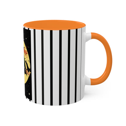 A Witch’s Moonlit Flight Colorful Mugs, 11oz