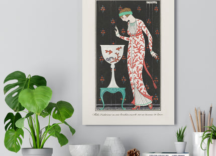 Robe d'Intérieur en Soie Brochée by George Barbier Giclée Art Print