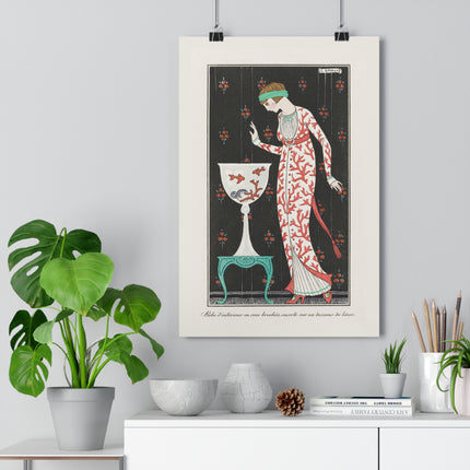 Robe d'Intérieur en Soie Brochée by George Barbier Giclée Art Print