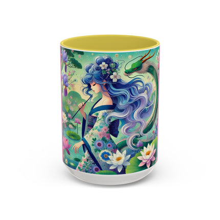 Fairy of the Koi Pond Colorful Mugs (11oz, 15oz)