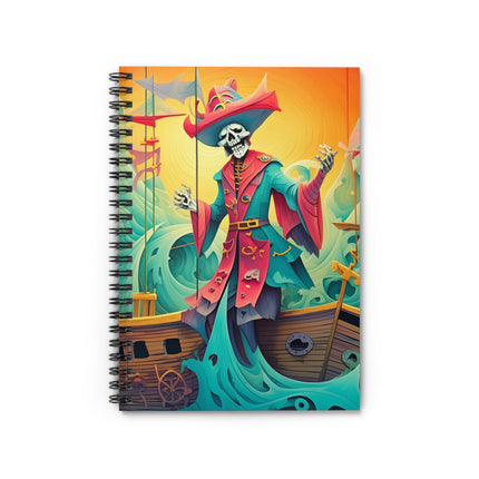 Skeleton Crew of the Misty Seas Spiral Notebook - Ruled Line