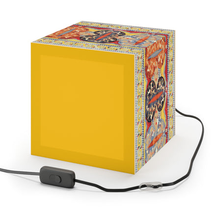 Reproduction of the Shield Frieze by Emile Gilliéron Light Cube Lamp