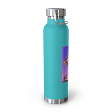 Fairies, Pixies, and Petals in Twilight's Embrace Copper Vacuum Insulated Bottle, 22 oz