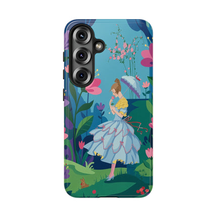 🌸☂️ A Stroll Through The Enchanted Forest Phone Case – Art Deco Floral Fantasy