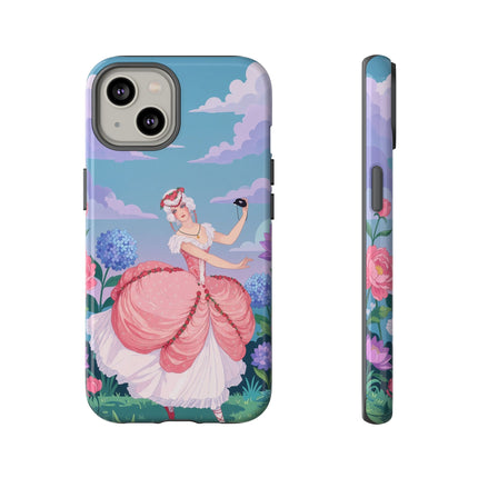 🎭🌸 The Lady Of The Secret Masquerade Phone Case – Art Deco Garden Fantasy