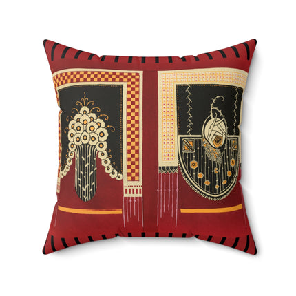 La décoration moderne dans le textile Pl. 3 by Gaston Charlet Spun Polyester Square Pillow