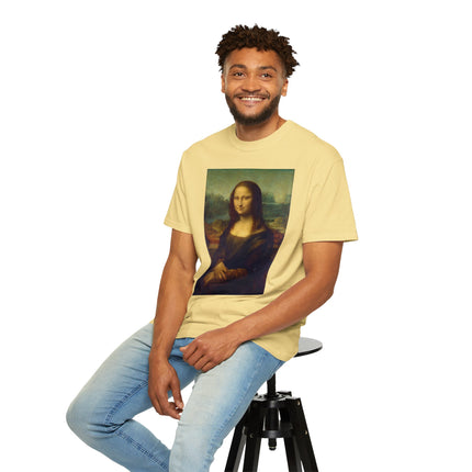 Mona Lisa by Leonardo da Vinci Unisex Garment-Dyed T-shirt