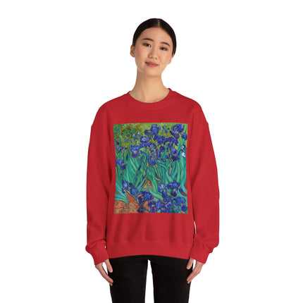 Irises by Vincent Van Gogh Heavy Blend™ Crewneck Sweatshirt