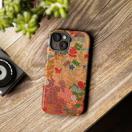 Ornamental Japanese Flower Pattern Phone Cases