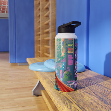 Cyberpunk Samurai Stainless Steel Water Bottle