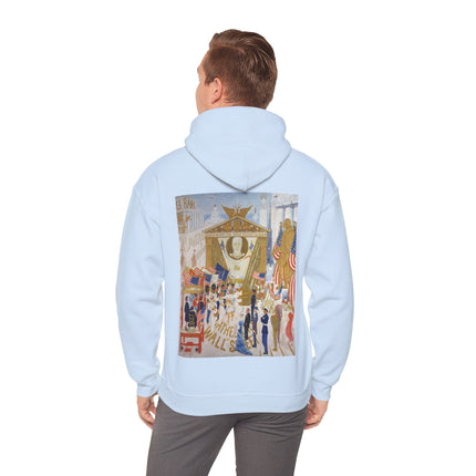 The Cathedrals of Wall Street by Florine Stettheimer Heavy Blend™ Hooded Sweatshirt