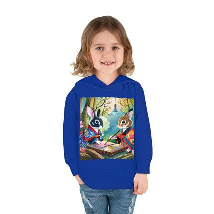 Fairy Animals Writing Wishes Toddler Pullover Fleece Hoodie