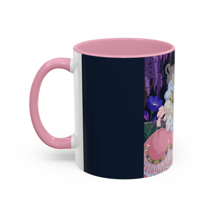 The Moonlit Garden Serenade Colorful Mugs – Art Deco Musical Elegance