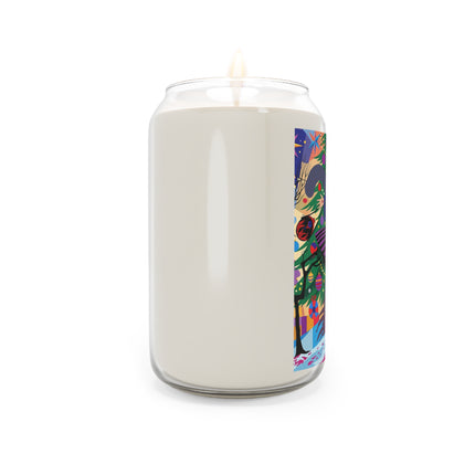 🎄✨ Christmas Among The Twinkling Trees Scented Soy Candle – Art Deco Holiday Fantasy