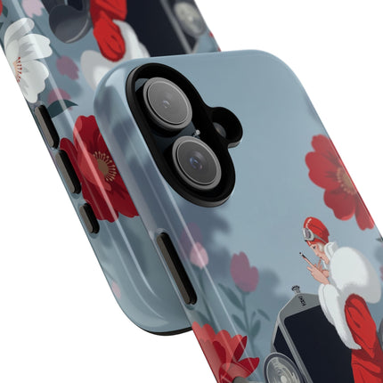 🚗🌺 The Lady Of The Grand Touring Car Phone Case – Art Deco Motoring Elegance