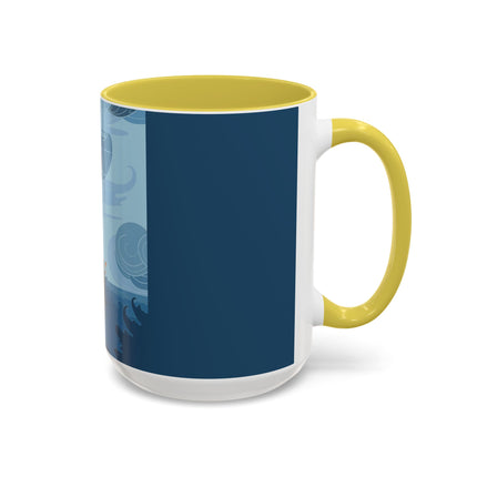 Siren of the Waves Colorful Mugs – Dramatic Sea Power & Bold Elegance