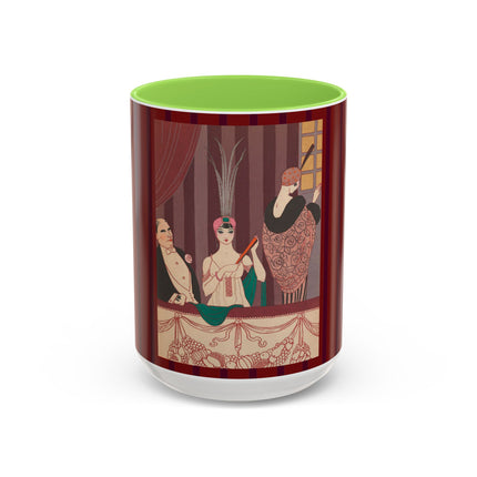 La Loge by George Barbier Colorful Mugs (11oz, 15oz)