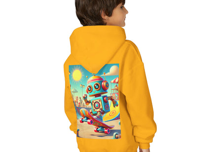 Skate Park Robot Youth Heavy Blend Hooded Sweatshirt