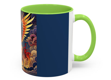 Flame-Winged Horse at Sunset Colorful Mugs (11oz, 15oz)
