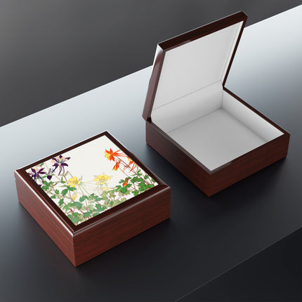 Aquilegia Flower by Tanigami Kônan Jewelry Box