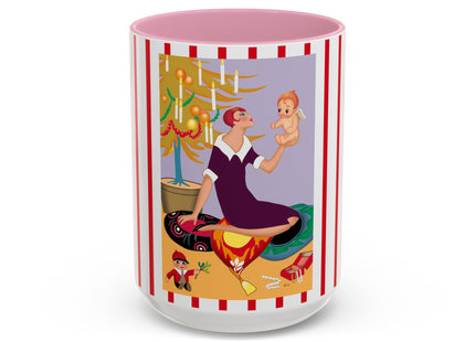 Art Deco Christmas Colorful Mugs (11oz, 15oz)