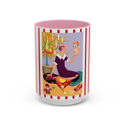 Art Deco Christmas Colorful Mugs (11oz, 15oz)