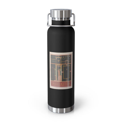 Pompeii Walls Pl.04 by Victor Steeger Copper Vacuum Insulated Bottle, 22oz
