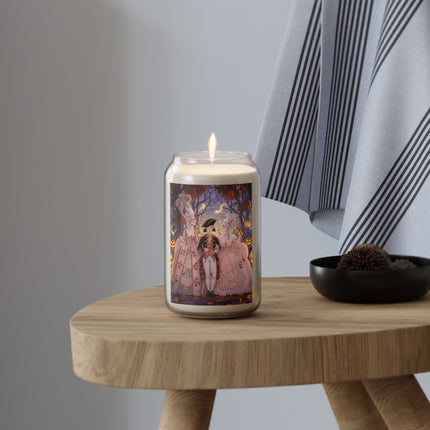 🎃🌙 The Midnight Court Of Pumpkin Grove Scented Soy Candle – Elegant Halloween Masquerade