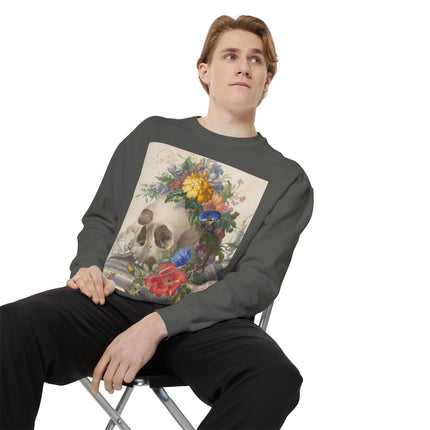 Vanitas Still Life by Herman Henstenburgh Garment-Dyed Sweatshirt