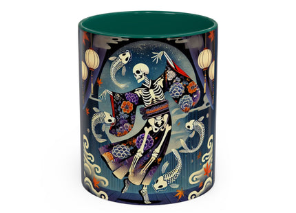 Skeleton Kabuki Performer Colorful Mugs (11oz, 15oz)