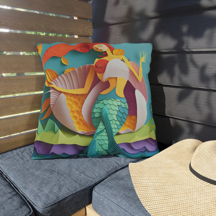 Charming Mermaid Outdoor Pillows