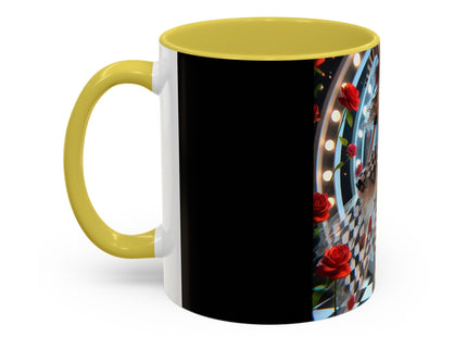 Halloween Witch Through the Mirror Colorful Mugs (11oz, 15oz)