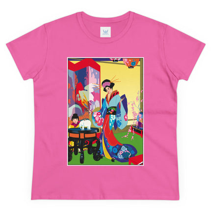 A Timeless Journey by Umberto Brunelleschi Women's Midweight Cotton Tee