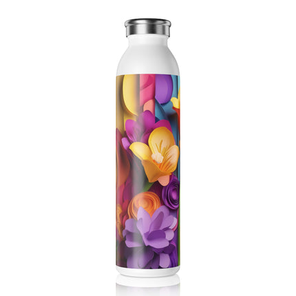 The Graceful Freesia Slim Water Bottle
