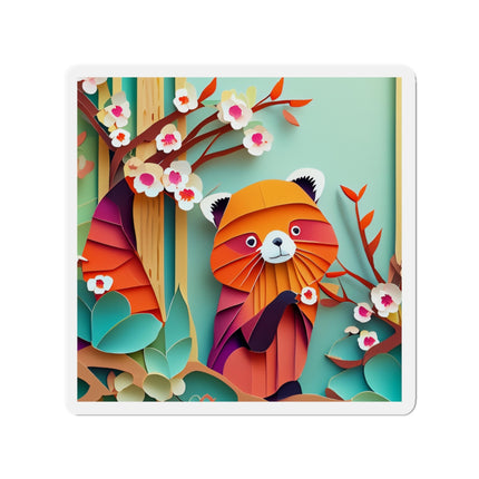 A Playful Red Panda Die-Cut Magnets (5 Sizes)