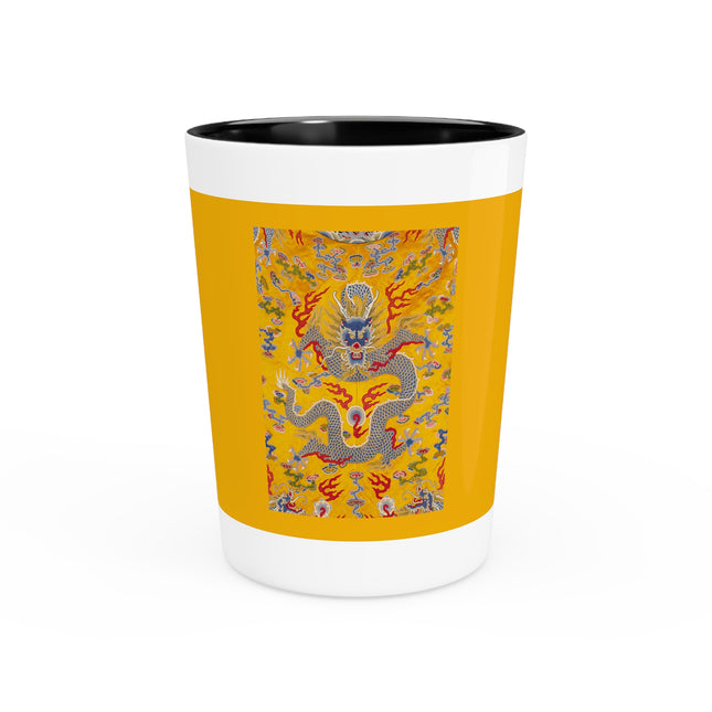 The Imperial 12-Symbol Robe, A Dragon's Regalia Ceramic Shot Glass