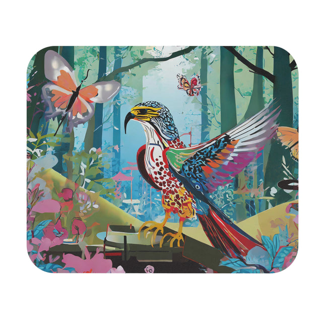 A Colorful Raptor Mouse Pad, Rectangle