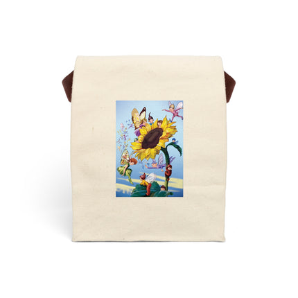 Sunflower Fairies by Margaret Tarrant Canvas Lunch Bag With Strap