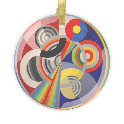 Rythme No. 1 by Robert Delaunay Glass Ornament Glass Ornament