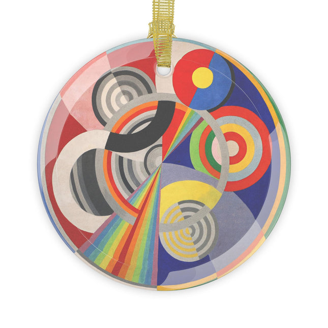 Rythme No. 1 by Robert Delaunay Glass Ornament Glass Ornament