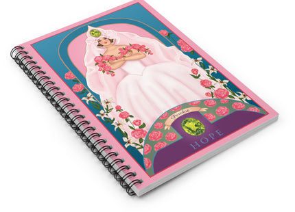 August & Peridot (from the Gem Series) by Sofia Chiostri Spiral Notebook - Ruled Line