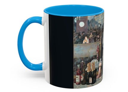 A Bar at the Folies-Bergère by Edouard Manet Colorful Mugs (11oz, 15oz)