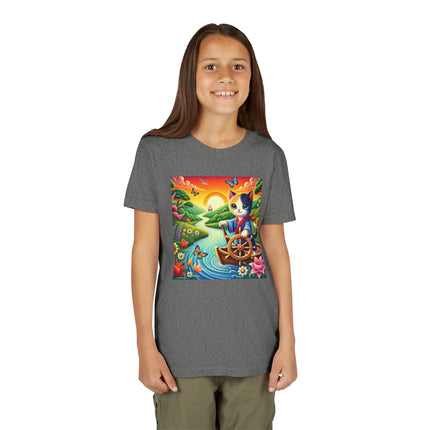Sailor Kitten’s River Adventure Youth Short Sleeve Tee