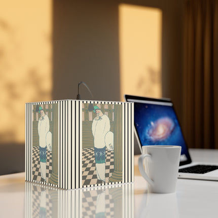Les Hermines by Georges Lepape Light Cube Lamp