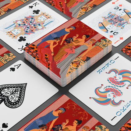 🃏🎀 The Ladies Of The Grand Salon Playing Cards – Art Deco Fashion Elegance