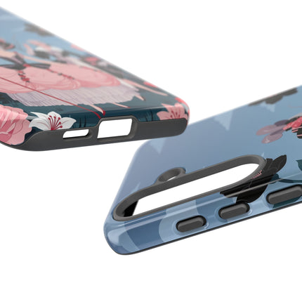 🌹🎭 The Rose Masquerade Promenade Phone Case – Art Deco Floral Elegance